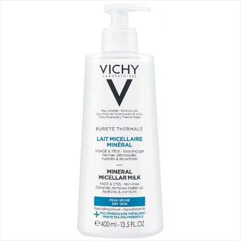 виши пюрте термаль молочко мицелл 400мл для сух и норм кожи с минералами фото