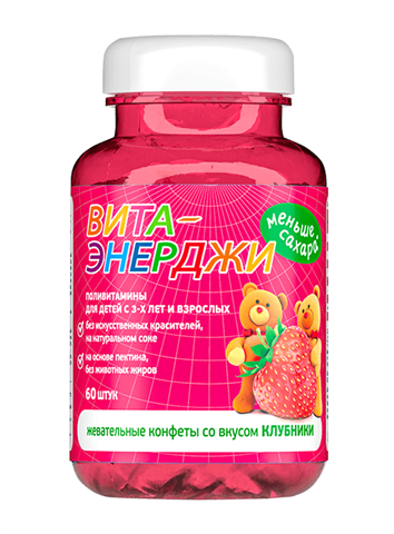 вита-энерджи пектиновый компл витам и минер лайт клубника жев конф n60 фото