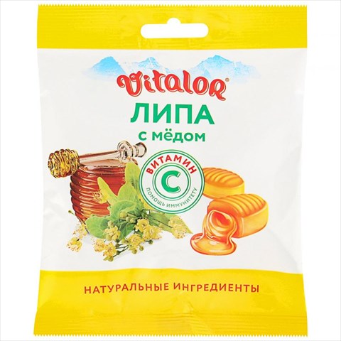 виталор карамель леденц 60г липа-мед фото