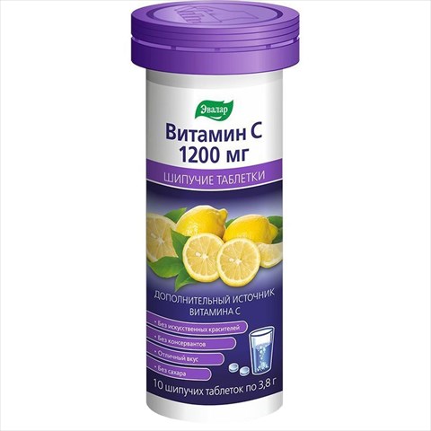 витамин с эвалар таб шип 1200мг n10 фото