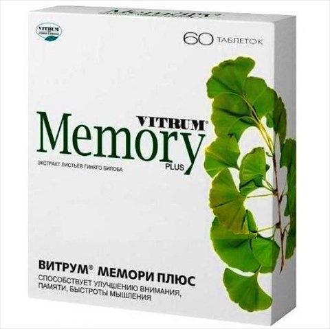 витрум мемори плюс таб по 60мг n60 фото