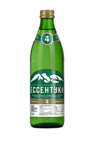 вода лечебно-столовая ессентуки №4 0,45л стекло фото