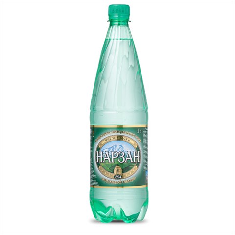 вода лечебно-столовая нарзан золото бут пэт 1л газ фото