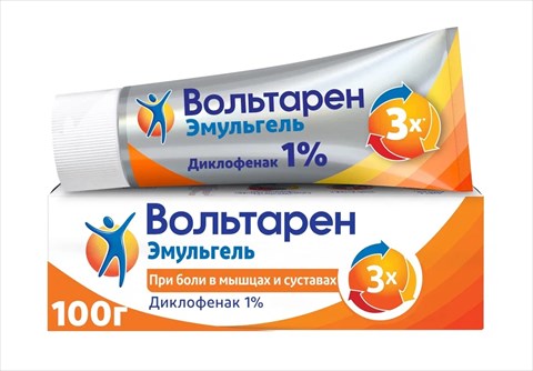 вольтарен эмульгель 1% 100 г фото