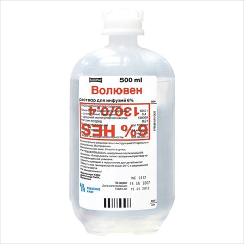 волювен р-р для инф 6% 500мл n1 фото