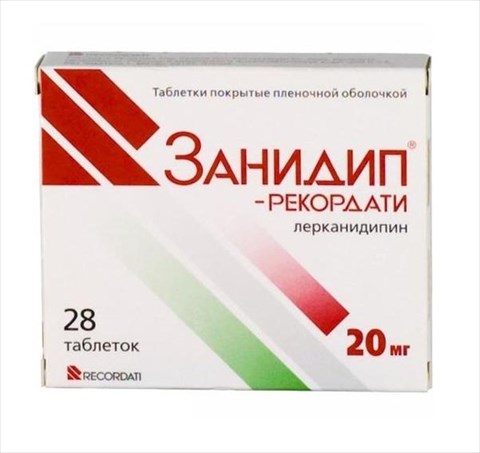 занидип-рекордати таб по 20мг №28 фото
