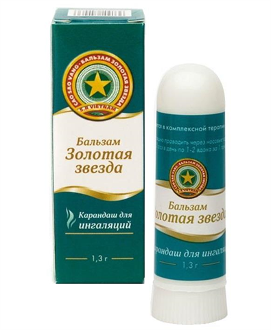 золотая звезда карандаш для ингаляций 1,3 г фото