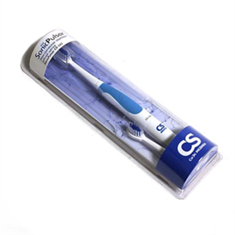 зубная щетка cs medical cs-161 голубая электрическая звуковая фото