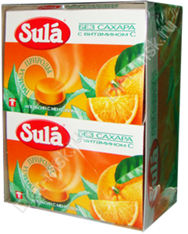 зула леденцы апельсин и ментол 18 г блистер фото