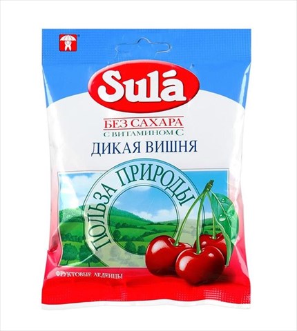 зула леденцы дикая вишня 60 г пакет фото
