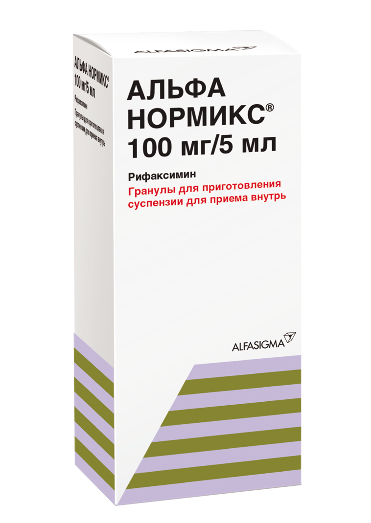 Альфа нормикс гран для сусп для внутр 100мг/5мл 60мл цена 434 руб в Москве,  купить Альфа нормикс гран для сусп для внутр 100мг/5мл 60мл недорого онлайн  от производителя Alfa Wassermann S.p.A. инструкция