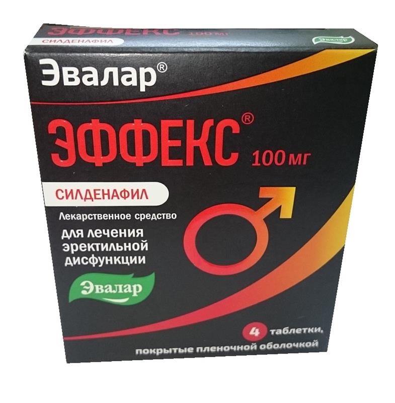 Эффекс силденафил таб 100м N4 цена 290 руб ,  Эффекс .