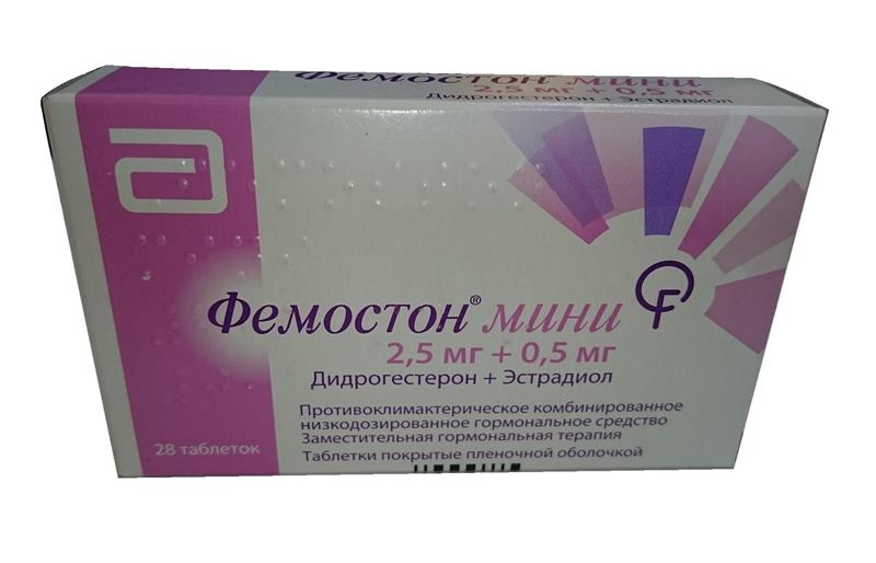Фемостон мини 2,5 мг плюс 0,5 мг N28 табл цена 1210 руб  .
