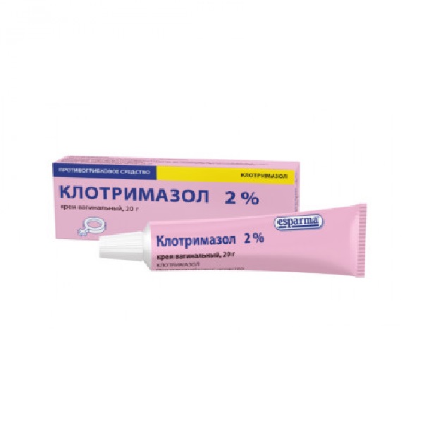 Клотримазол крем ваг 2% 20г цена 528 руб ,  Клотримазол .
