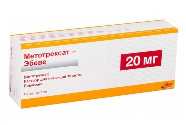 Метотрексат-эбеве раствор для инъекций 10 мг/мл 2 мл n1 шприц цена 1563 .